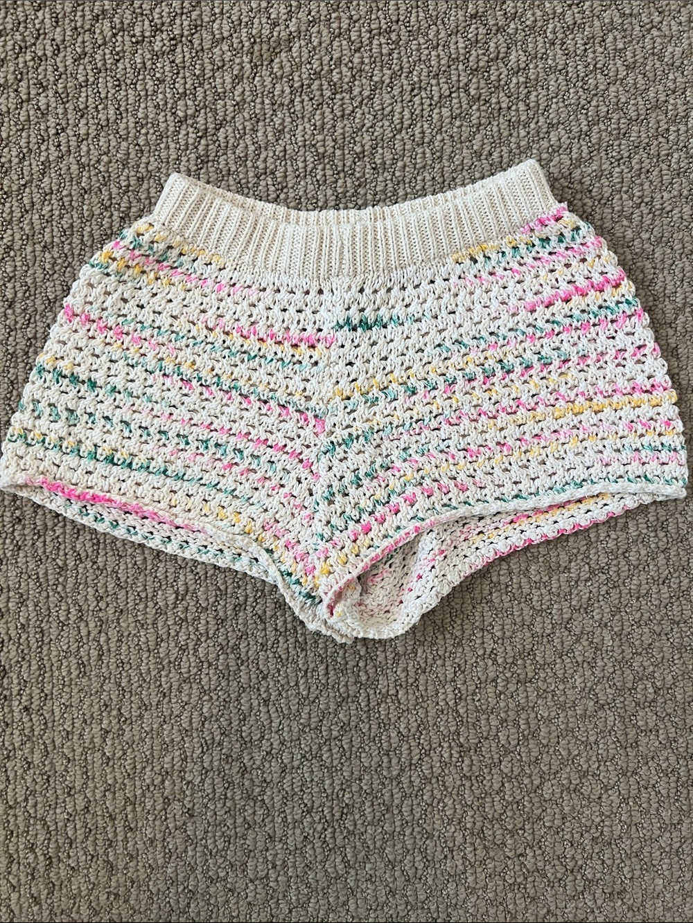 Zara striped knit shorts